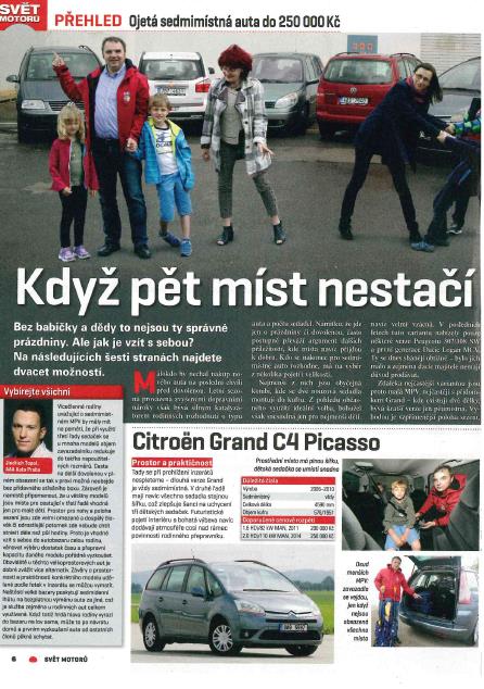 Svět motorů – 7 místné vozy do 250.000 