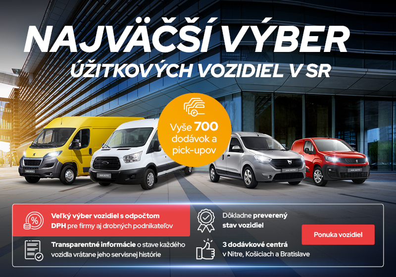 Najväčší výber úžitkových vozidiel v AAA AUTO