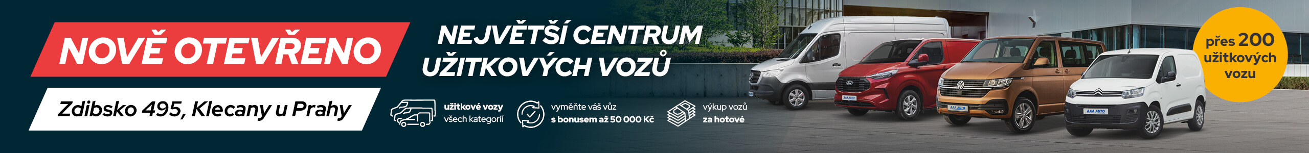 Nově otevřeno - Největší centrum užitkových vozů