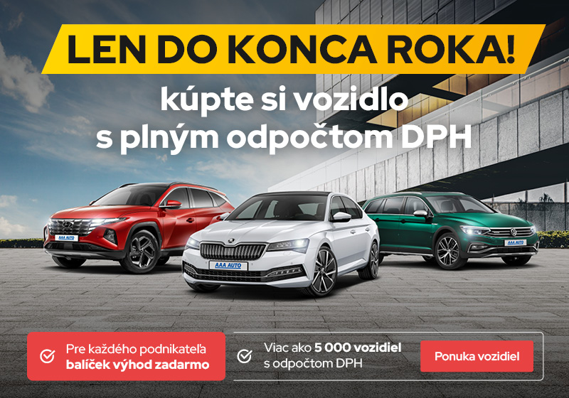 Nečekajte a zaobstarejte si vozidlo s plným odpočtom DPH