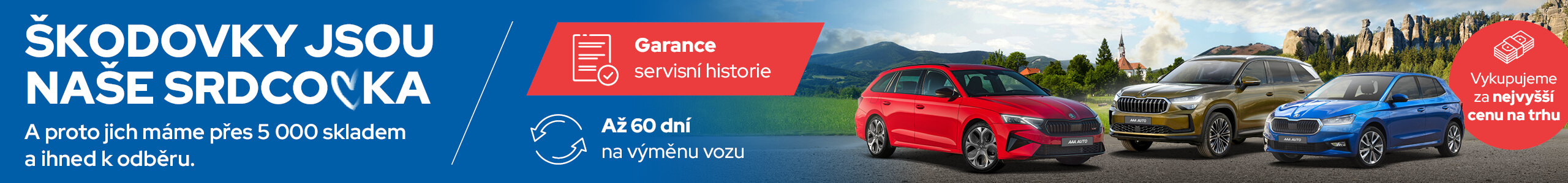 Největší výběr vozů Škoda v AAA AUTO