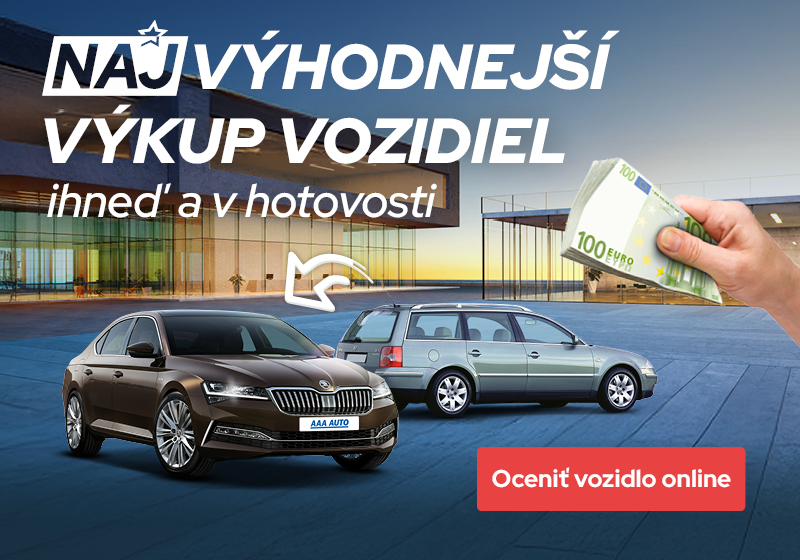 Výkup áut v hotovosti aj prevodom v AAA AUTO