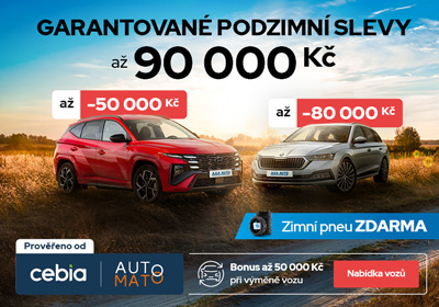 Garantované podzimní slevy až 90 000 Kč