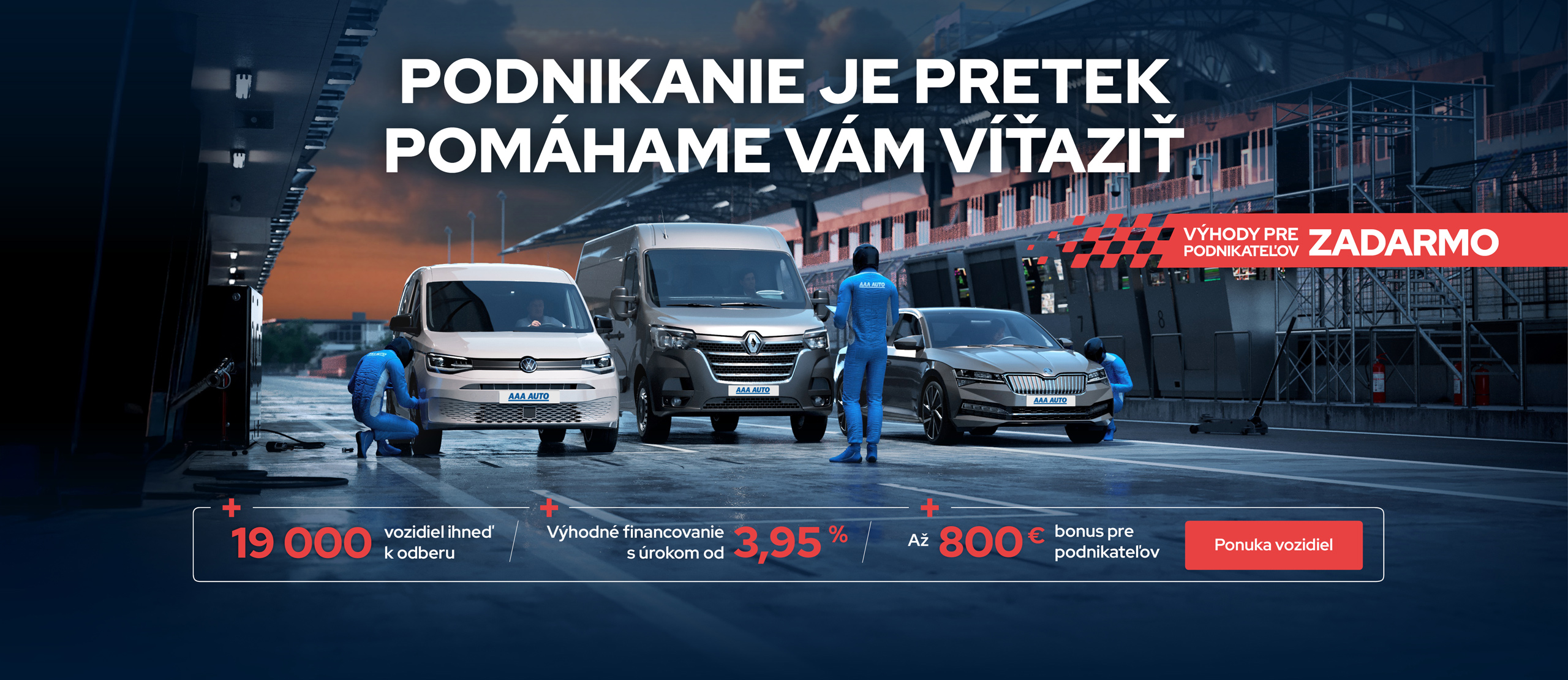 S nami vaše podnikanie pôjde ako o preteky