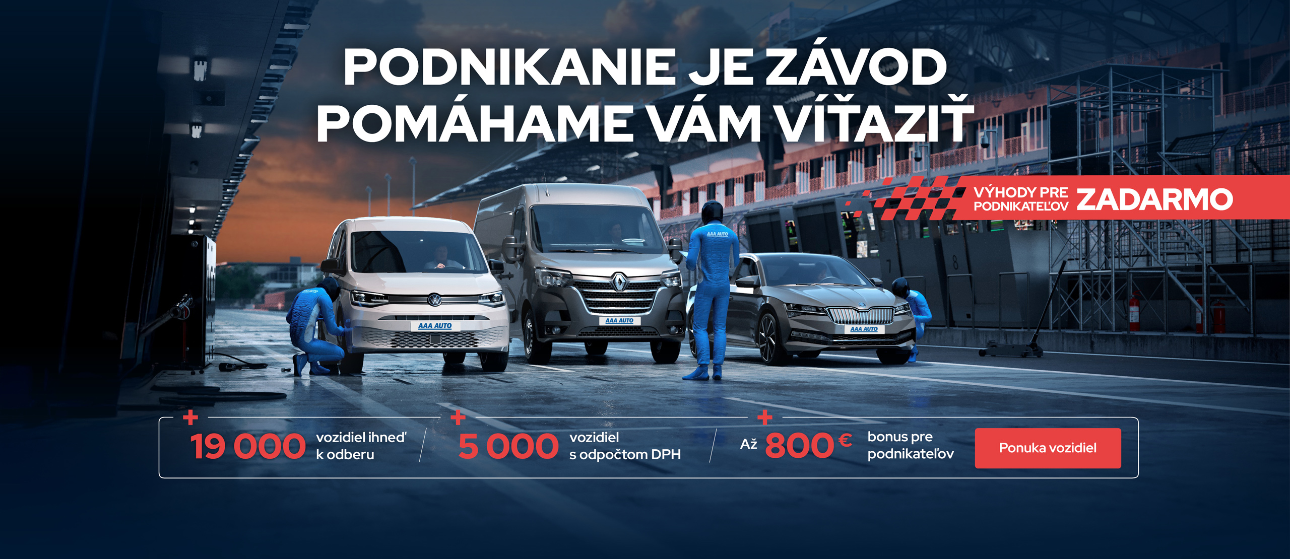 S nami vaše podnikanie pôjde ako o preteky