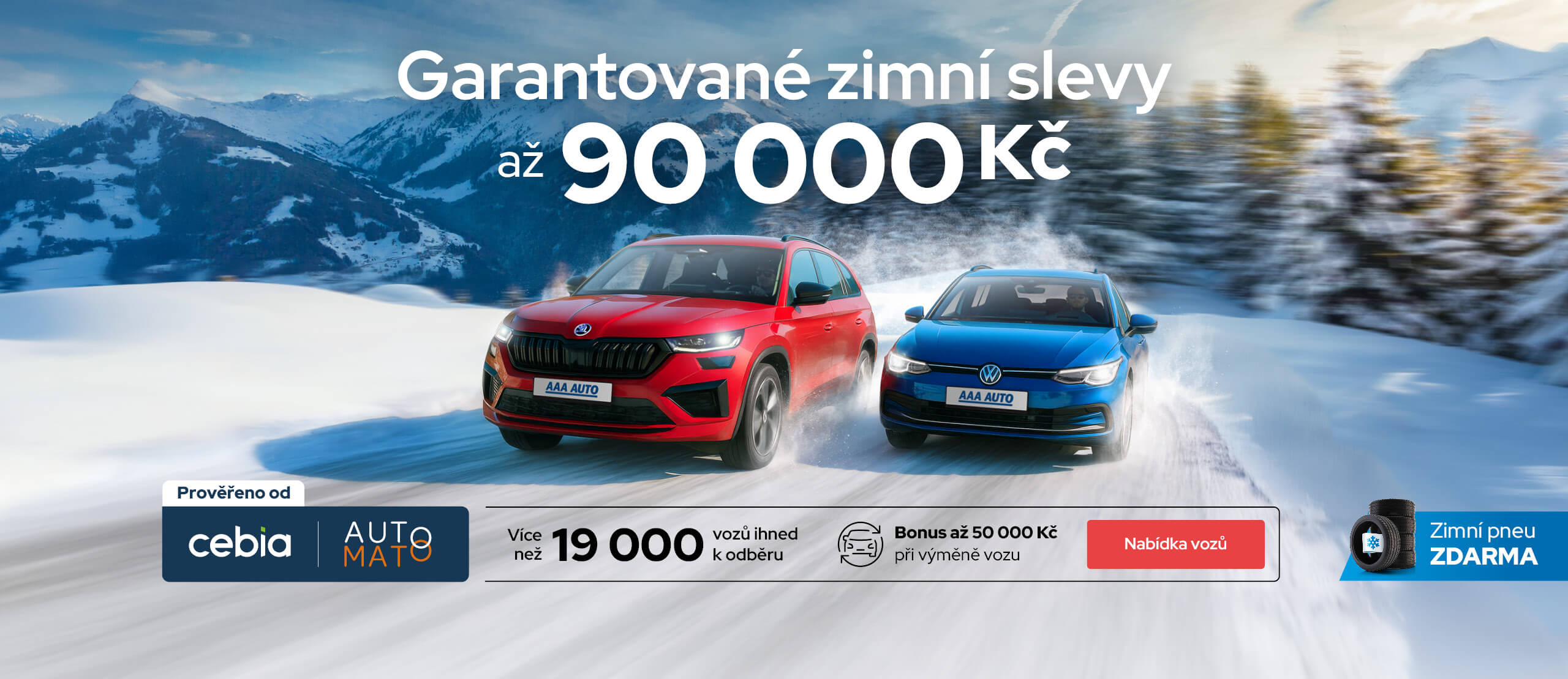 Garantované zimní slevy až 90 000 Kč