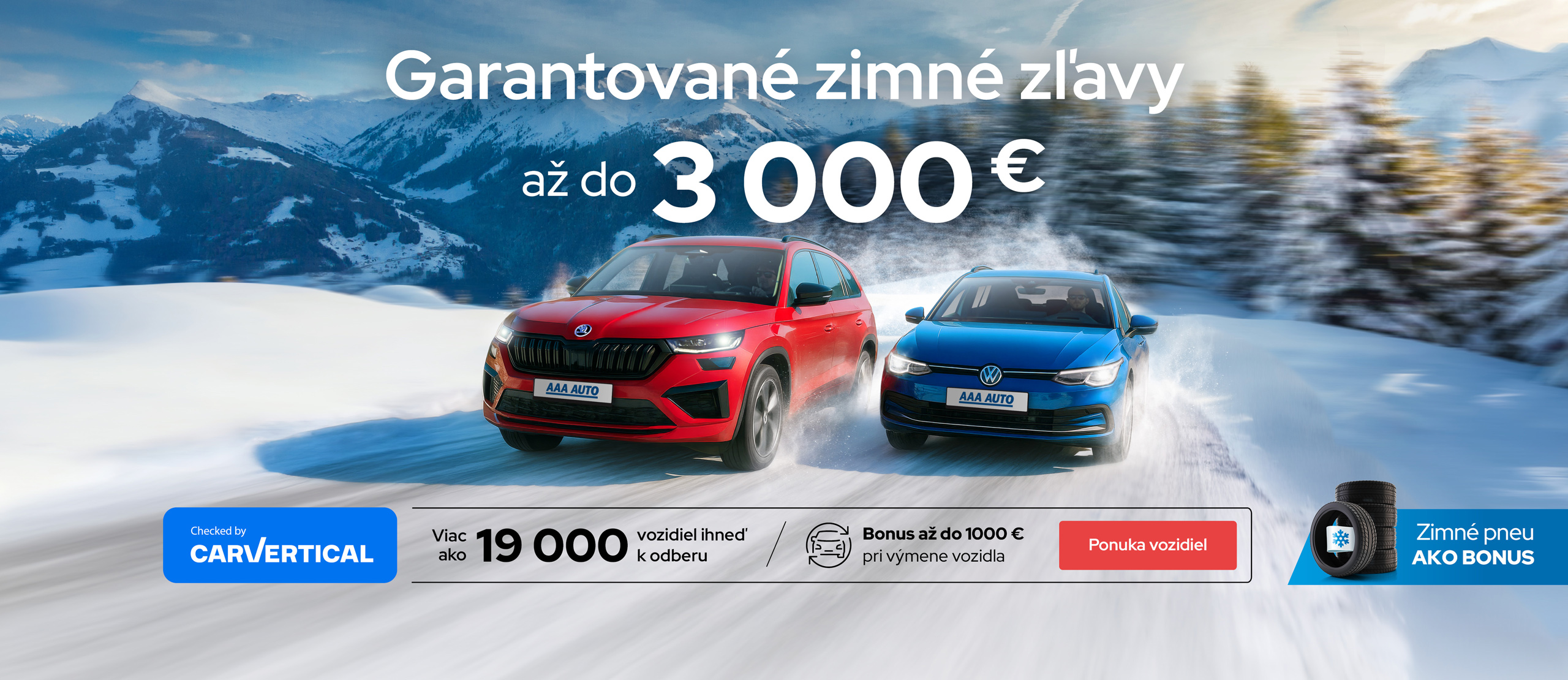 Garantované zimné zľavy až do 3000 € v AAA AUTO
