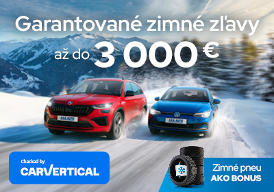 Garantované zimné zľavy až do 3000 € v AAA AUTO