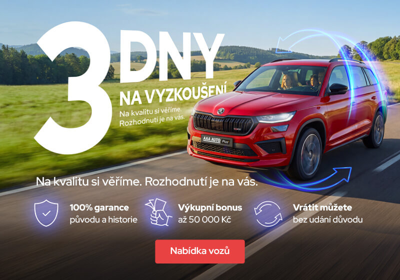 AAA AUTO Plus+ 3 dny na vyzkoušení vozu