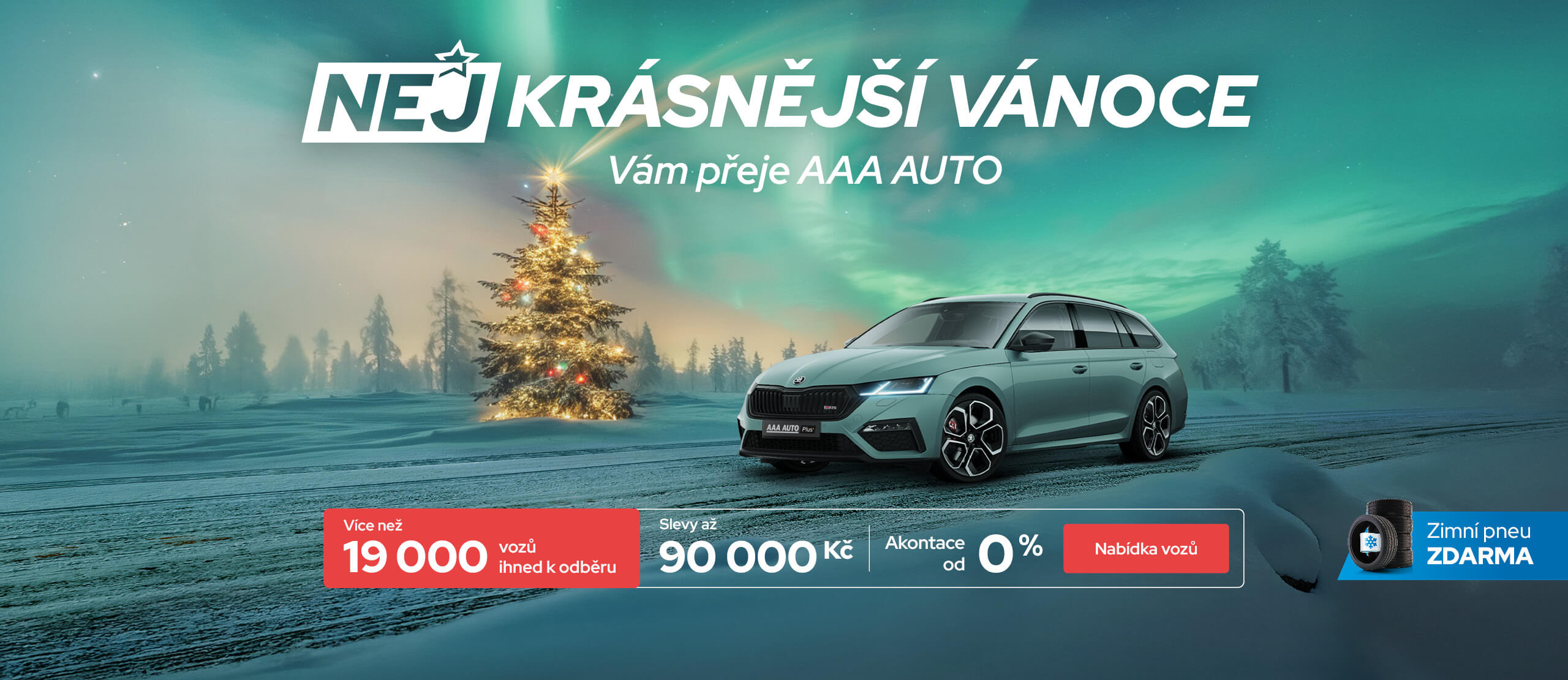 Nejkrásnější Vánoce Vám přeje AAA AUTO