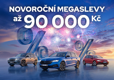 Novoroční Megaslevy až 90 000 Kč