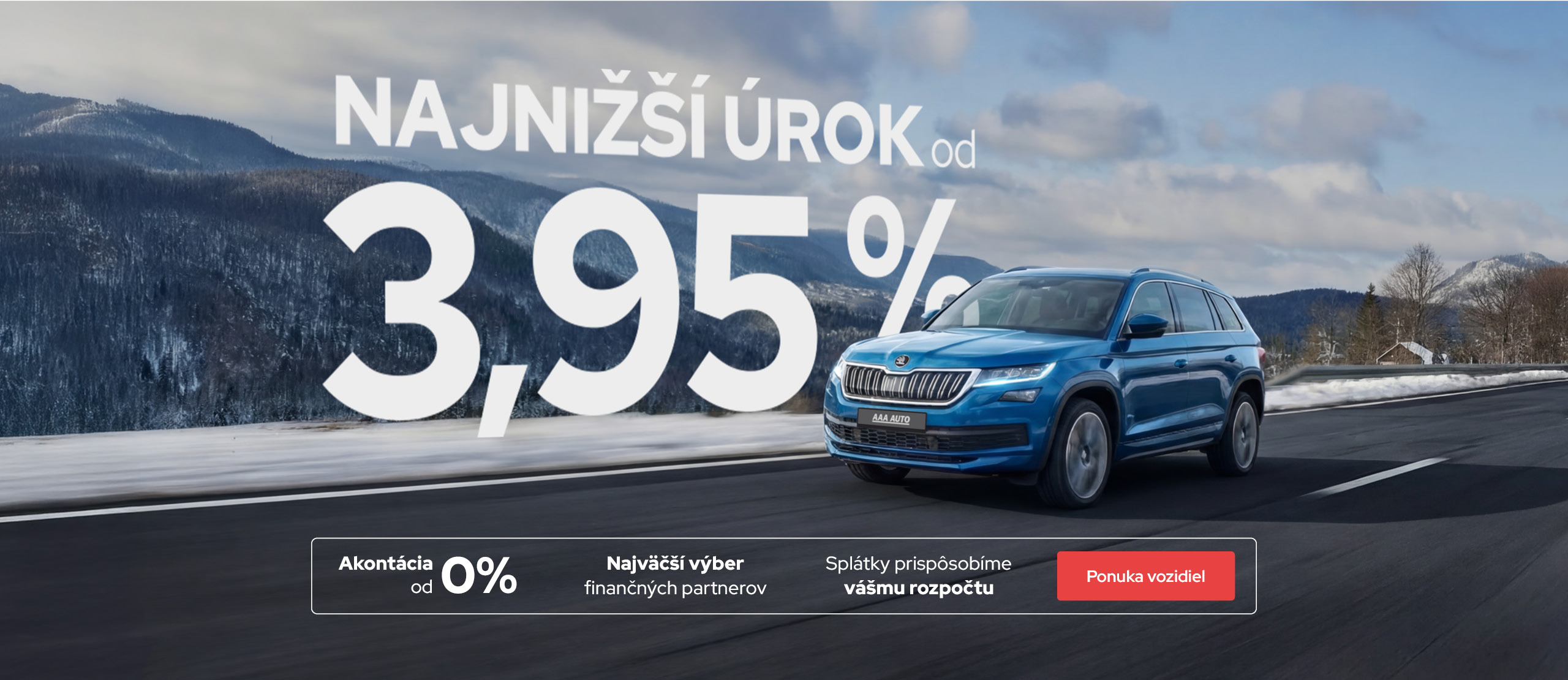 Najnižší úrok od 3,95%