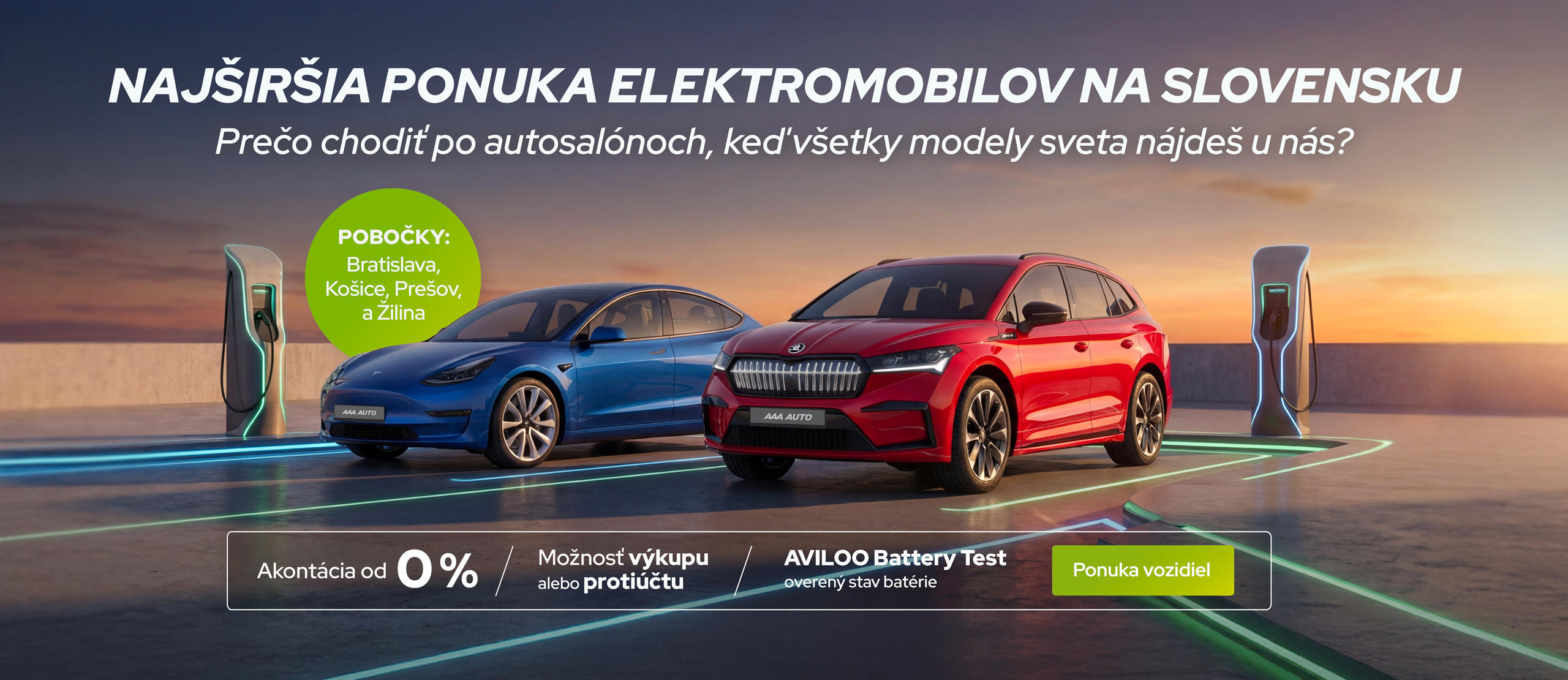 Najväčší výber elektromobilov v AAA AUTO