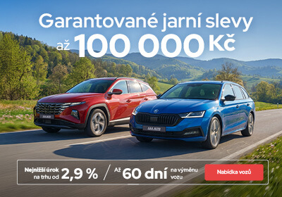 Garantované jarní slevy až 100 000 Kč