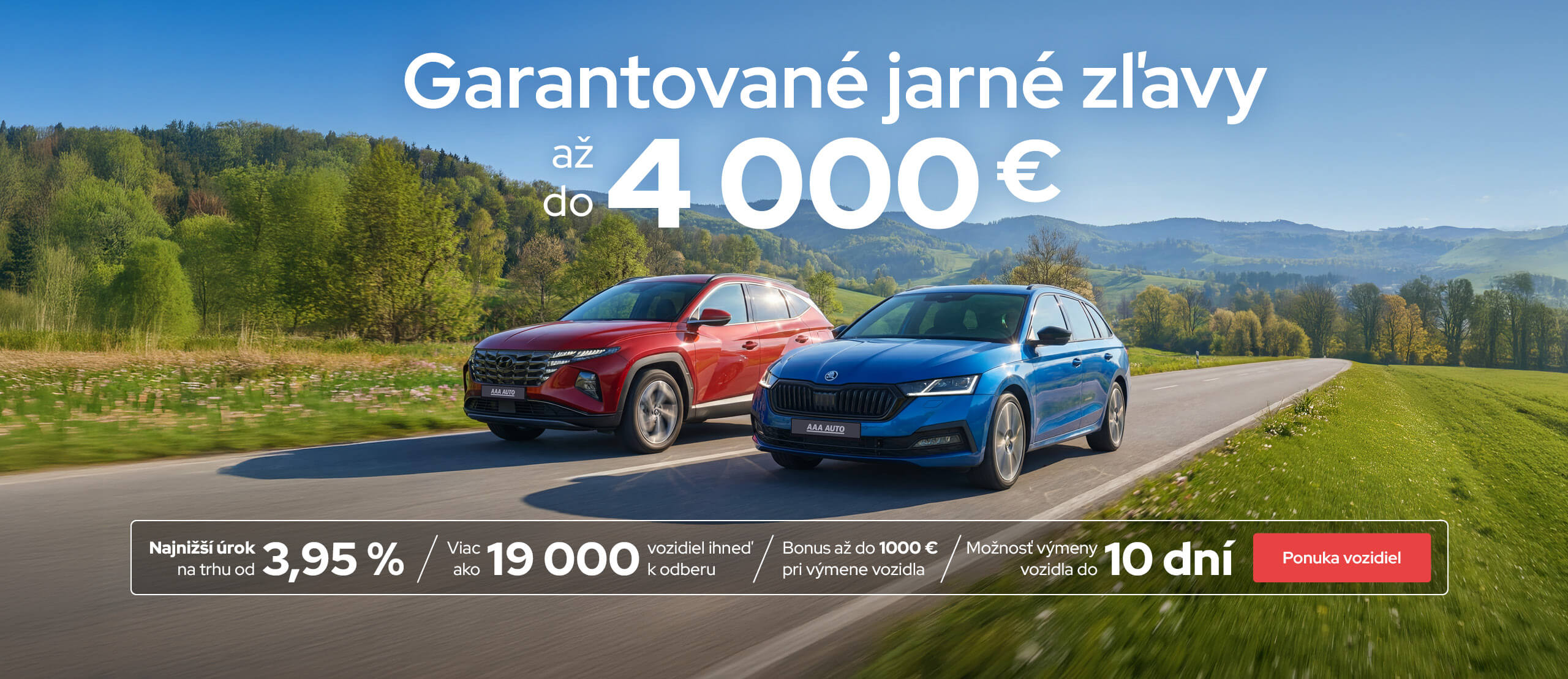Garantované jarné zľavy až do 4000 € v AAA AUTO