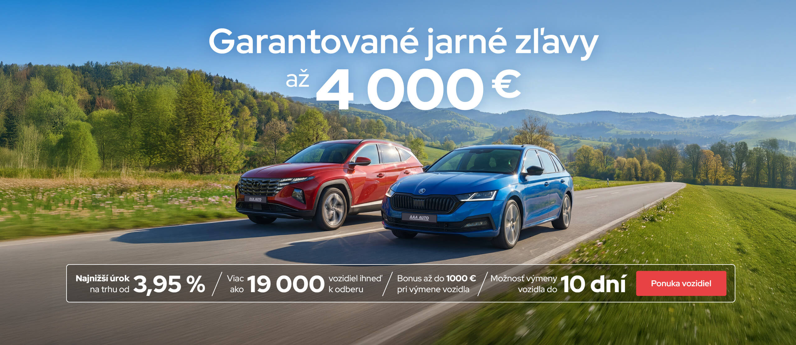 Garantované jarné zľavy až do 4000 € v AAA AUTO