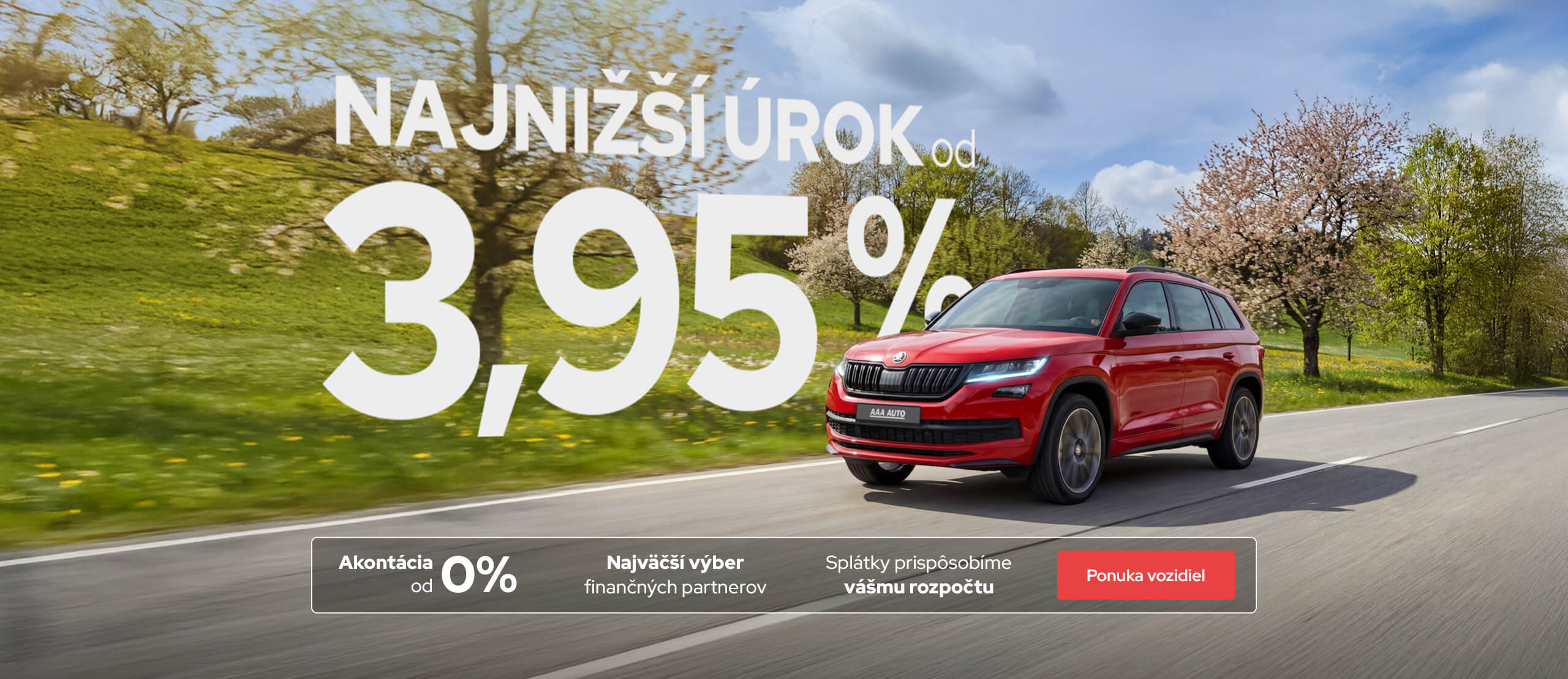 Najnižší úrok od 3,95%