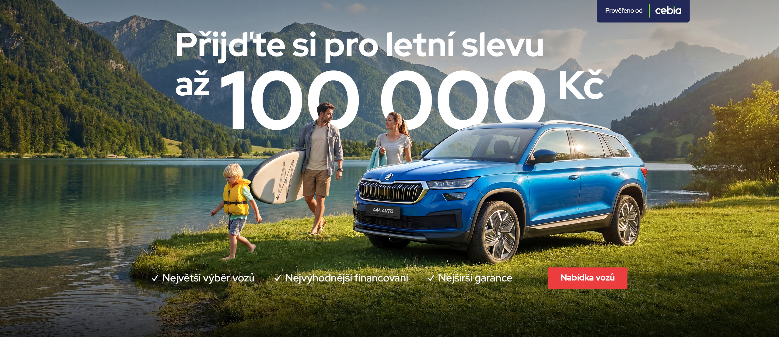 Garantované letní slevy až 100 000 Kč