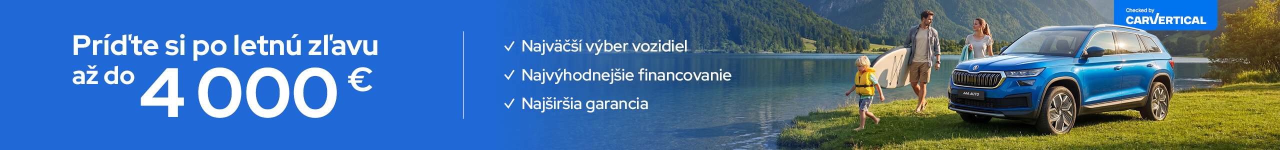 Garantované letné zľavy až do 4000 € v AAA AUTO