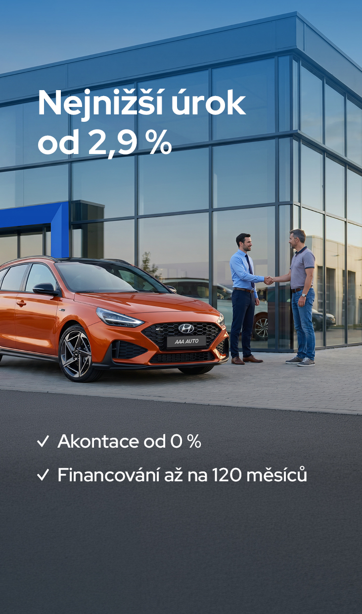 Financování od AAA AUTO - Nejnižší úrok od 2,9%