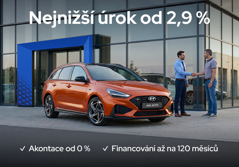 Financování od AAA AUTO - Nejnižší úrok od 2,9%