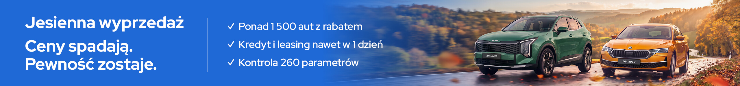 Jesienna wyprzedaż. Ceny spadają. Pewność zostaje.