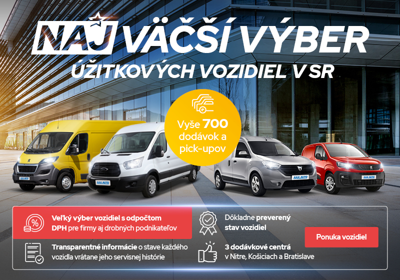 Najväčší výber úžitkových vozidiel v AAA AUTO