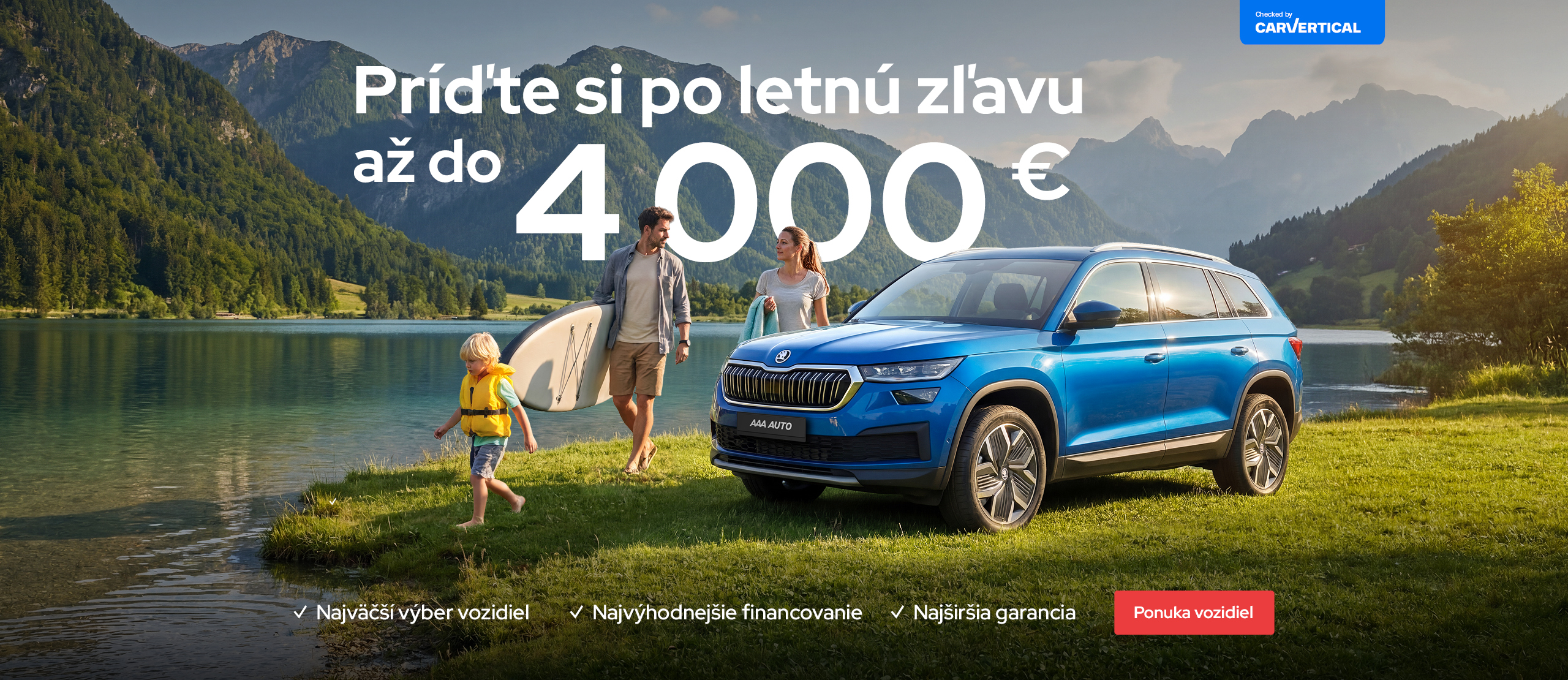 Garantované letné zľavy až do 4000 € v AAA AUTO