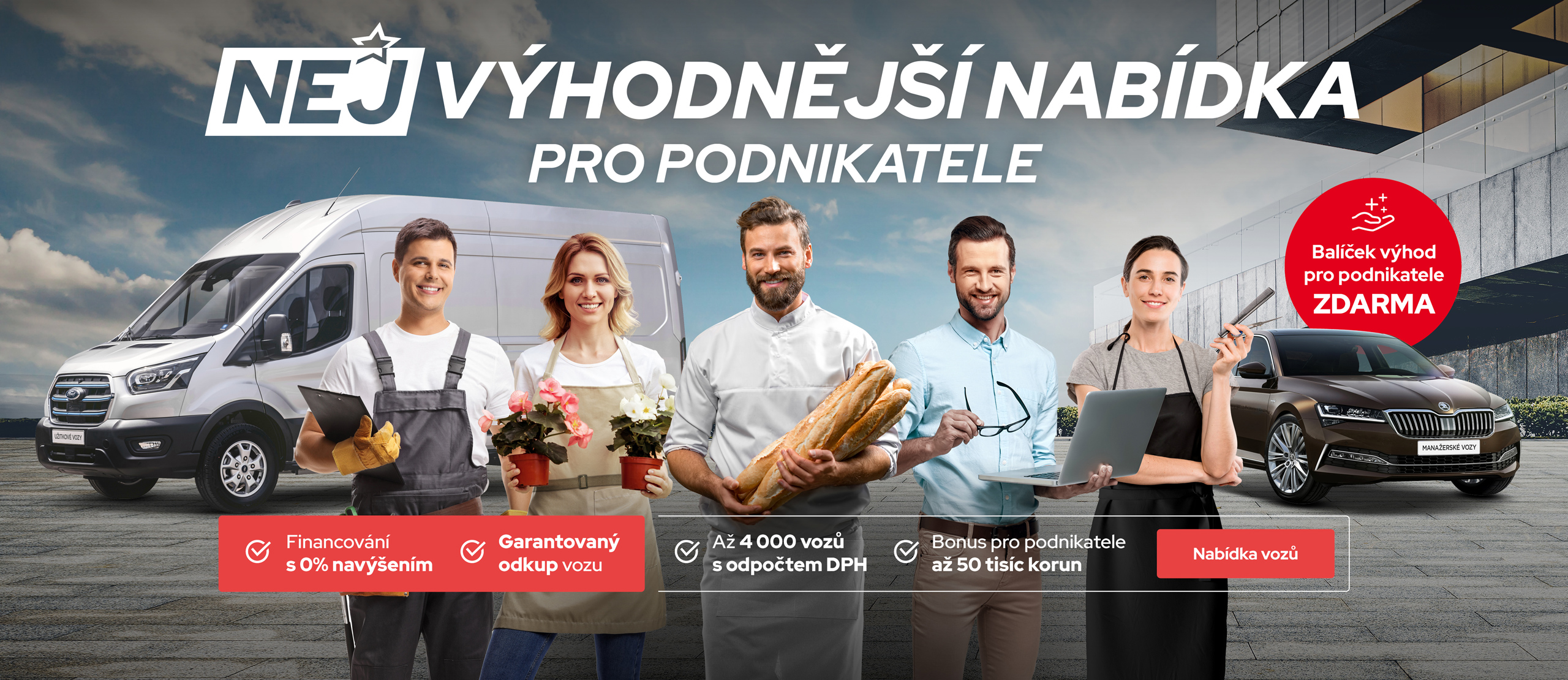 Podnikáte? 2 500 vozů s odpočtem DPH