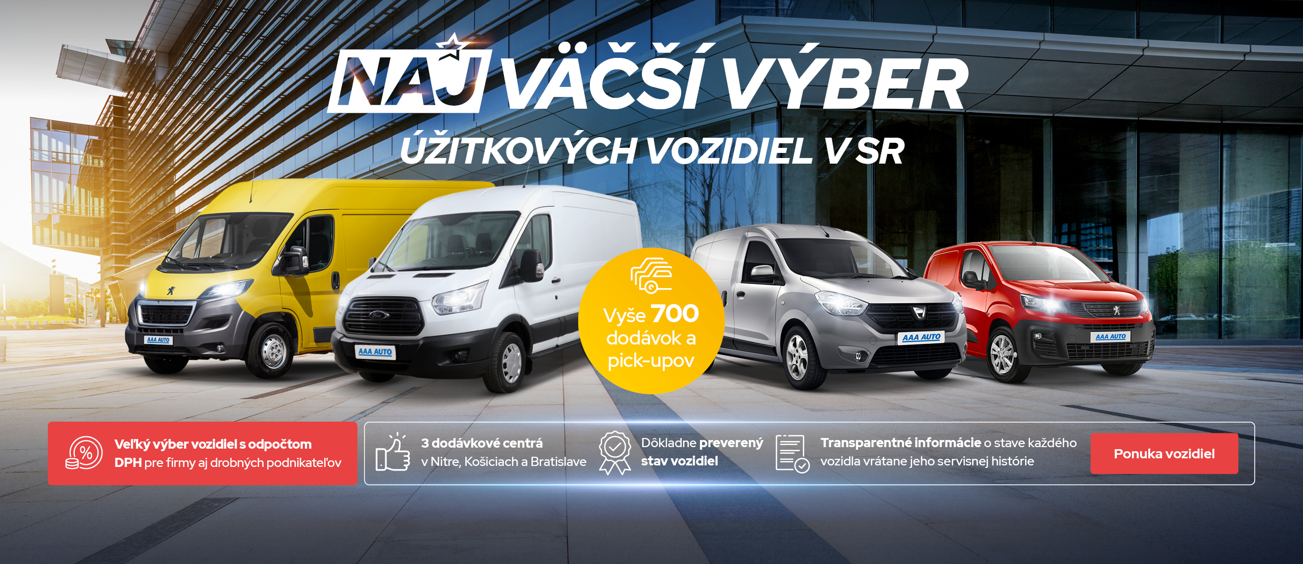 Najväčší výber úžitkových vozidiel
