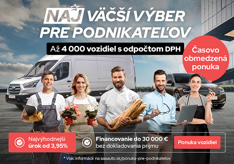Vozidlo pre podnikanie hned