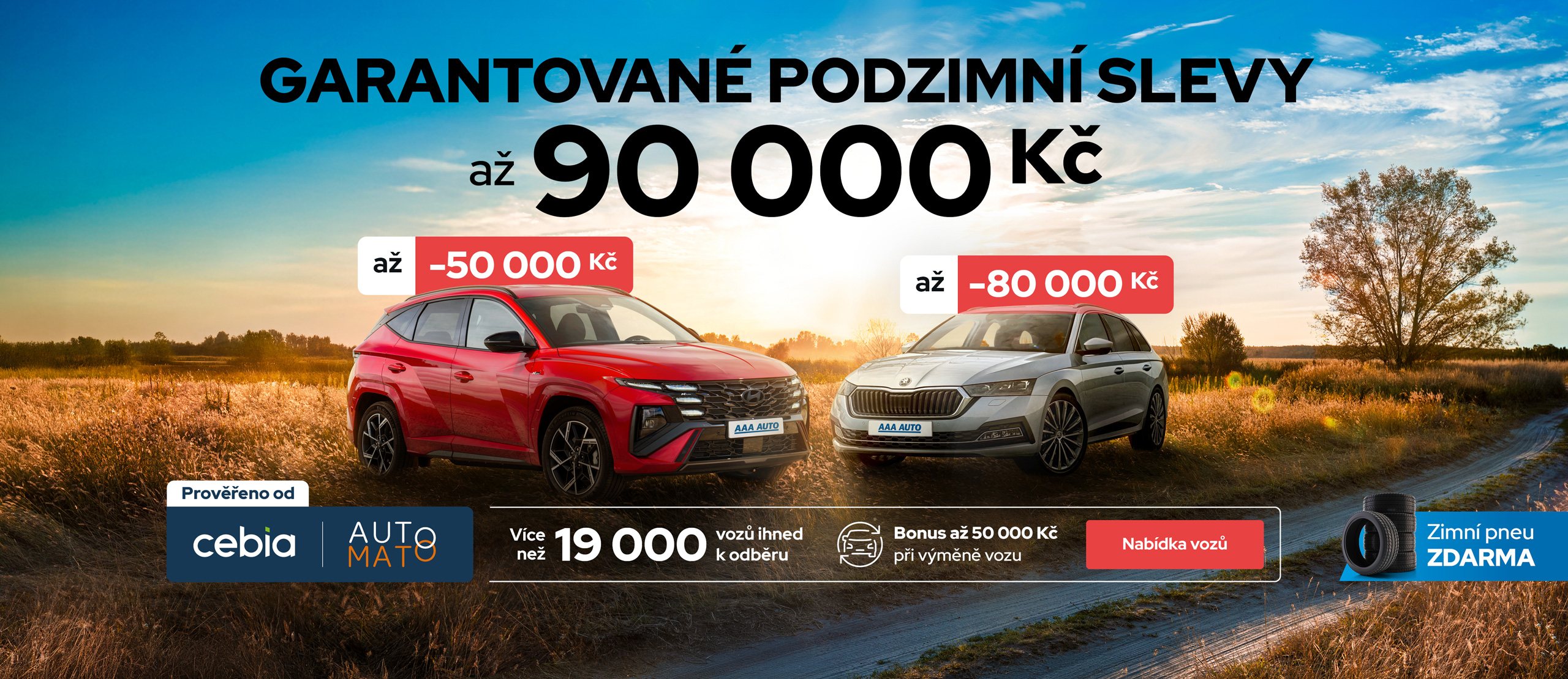 Garantované podzimní slevy až 90 000 Kč