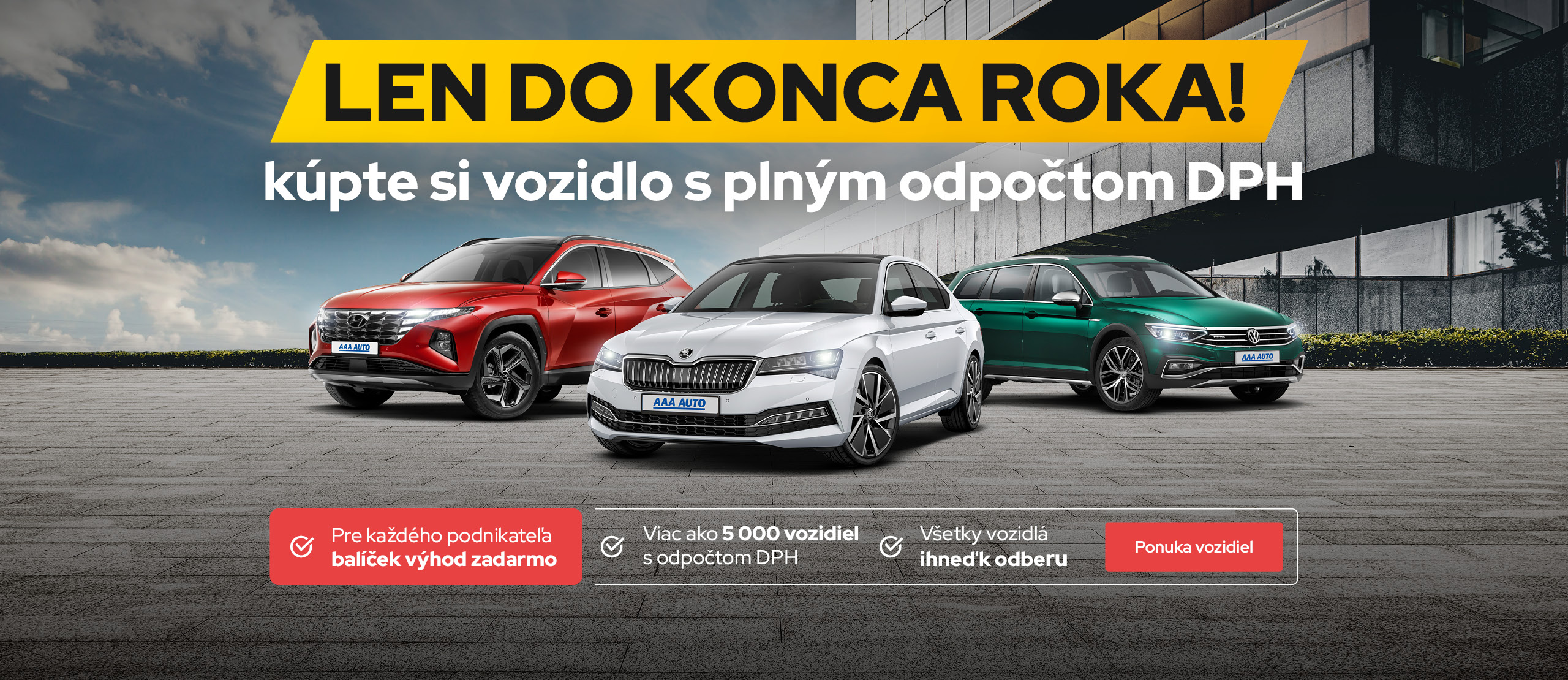 Nečekajte a zaobstarejte si vozidlo s plným odpočtom DPH