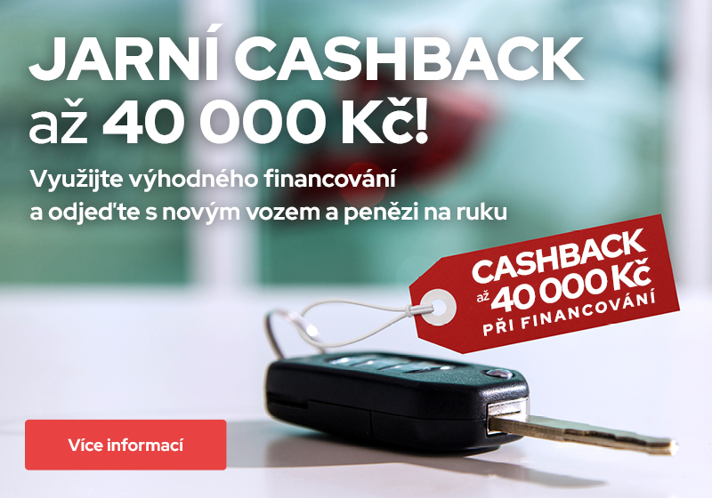 Cashback až 40 000 Kč při financování